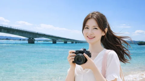 [오키나와 북부] 1일 버스투어 츄라우미 수족관 티켓 포함 자유여행 유투어버스