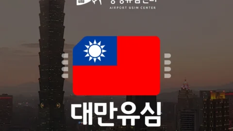 [공항유심] 대만 4일 5일 무제한 데이터 유심 (인천공항 수령 무료)